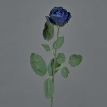 Rosa artificiale FREIDA, Eco Collection, blu reale, 60 cm, Ø 4 cm