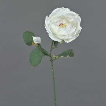 Fiore artificiale magnolia GARETHO, Eco Collection, bianco-lilla, 70 cm, Ø 10 cm
