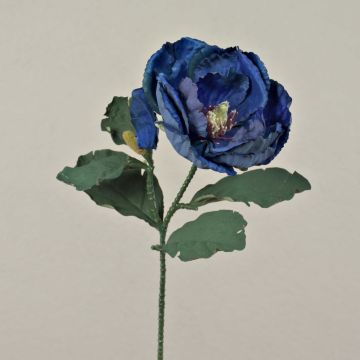 Fiore artificiale magnolia GARETHO, Eco Collection, blu reale, 70 cm, Ø 10 cm