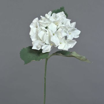 Fiore artificiale ortensia GUNILLA, Eco Collection, bianco-lilla, 60 cm, Ø12 cm