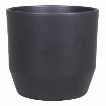 Vaso da fiori LENAS, ceramica, antracite opaco, 20,7 cm, Ø 21,5 cm Vaso da fiori LENAS, ceramica, antracite opaco, 20,7 cm, Ø 21,5 cm