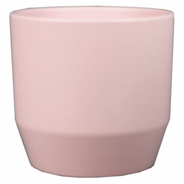 Vaso LENAS, ceramica, rosa chiaro opaco, 9 cm, Ø 8 cm