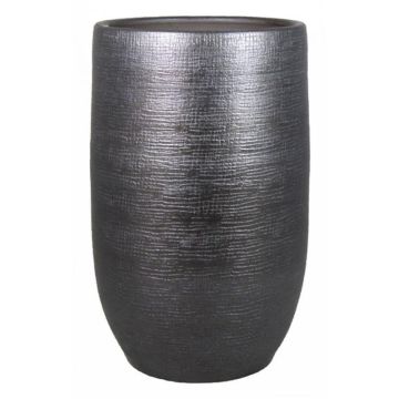 Vaso decorativo AGAPE, ceramica, con venature, nero, 50 cm, Ø 32 cm Vaso decorativo AGAPE, ceramica, con venature, nero, 50 cm, Ø 32 cm