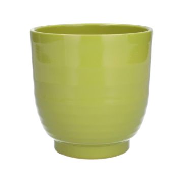 Coprivaso DARWONU, ceramica, verde mela, 14 cm, Ø 13,5 cm