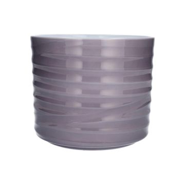 Vaso da fiori FLORDELINA, ceramica, grigio, 15 cm, Ø 17 cm