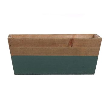 Scatola per fiori ARNFRIED, legno, verde-marrone, 25x13x10cm Scatola per fiori ARNFRIED, legno, verde-marrone, 25x13x10cm