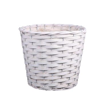 Cesto portavasi AHMANIU, bianco, 18 cm, Ø 22 cm Cesto portavasi AHMANIU, bianco, 18 cm, Ø 22 cm