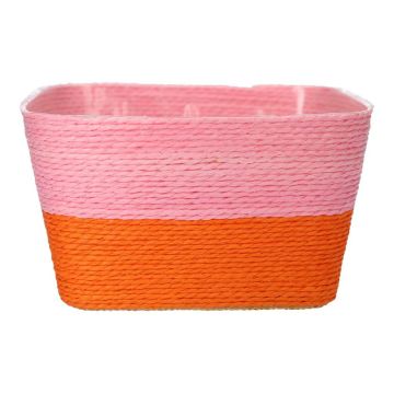 Cesto portavasi NERIONKO DUO, rosa-arancione, 17,5x17,5x10 cm Cesto portavasi NERIONKO DUO, rosa-arancione, 17,5x17,5x10 cm
