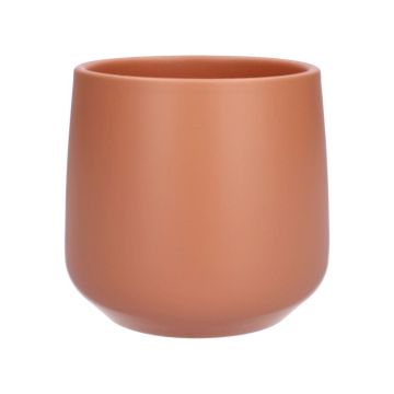Vaso da fiori ZIOKA in ceramica, terracotta opaca, 15,8 cm, Ø 18 cm Vaso da fiori ZIOKA in ceramica, terracotta opaca, 15,8 cm, Ø 18 cm