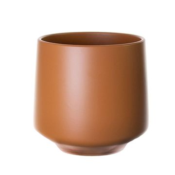 Vaso da fiori ZIOKA in ceramica, caramello opaco, 20,8 cm, Ø 23,5 cm Vaso da fiori ZIOKA in ceramica, caramello opaco, 20,8 cm, Ø 23,5 cm