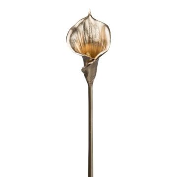 Fiore artificiale Calla JALRIM, oro metallizzato, 70 cm