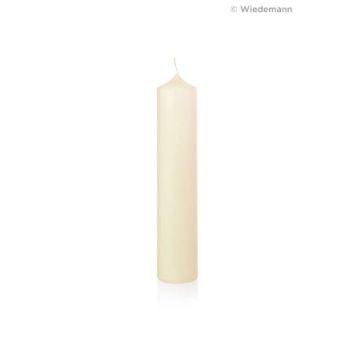 Candela da altare MERRITT in cera d'api al 10%, avorio, 25 cm, Ø 8 cm, 106 h - Prodotto in Germania