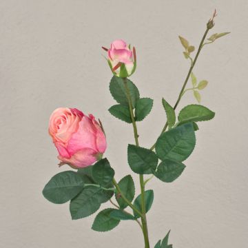 Rosa artificiale CARUSA, rosa, 80cm, Ø8cm