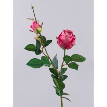 Rosa artificiale CARUSA, fucsia, 80cm, Ø8cm Rosa artificiale CARUSA, fucsia, 80cm, Ø8cm
