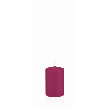 Candela a pilastro MAEVA, magenta, 8cm, Ø5cm, 18h - Made in Germany Candela a pilastro MAEVA, magenta, 8cm, Ø5cm, 18h - Made in Germany