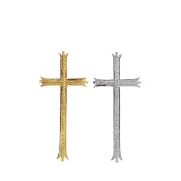 Ornamento in cera croce LESJA, oro, 10,5x4,5cm Ornamento in cera croce LESJA, oro, 10,5x4,5cm
