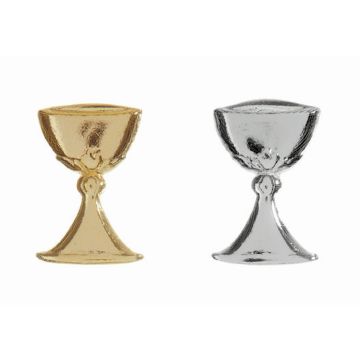 Ornamento in cera calice ZINAIDA, oro, 3,5x2,5 cm