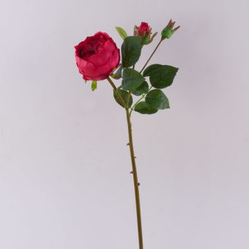 Rosa centifolia artificiale MIRETTA, rosso, 60cm, Ø3-9cm Rosa centifolia artificiale MIRETTA, rosso, 60cm, Ø3-9cm
