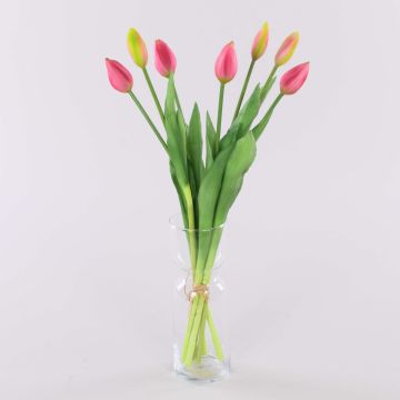 Mazzo di tulipani tessile LONA, rosa-verde, 45cm, Ø20cm Mazzo di tulipani tessile LONA, rosa-verde, 45cm, Ø20cm