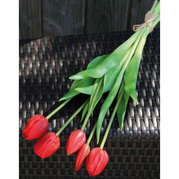 Mazzo di tulipani artificiali LONA, rosso, 45cm, Ø15cm Mazzo di tulipani artificiali LONA, rosso, 45cm, Ø15cm