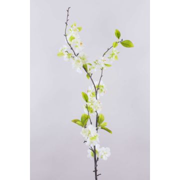 Ramo di ciliegio di imitazione VALESKA, con fiori, bianco, 115cm, Ø4-6cm