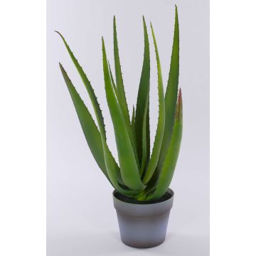 Aloe sintetico NAMIKA, in vaso decorativo, verde, 50cm, Ø25cm