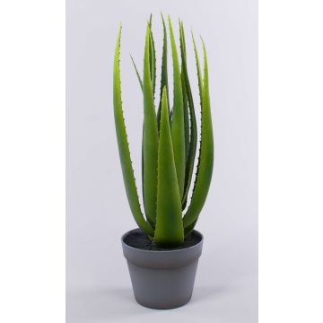 Aloe sintetico NAMIKA, in vaso decorativo, verde, 60cm, Ø30cm