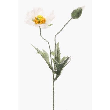 Papavero artificiale QUINTA, bianco, 40cm, Ø9cm Papavero artificiale QUINTA, bianco, 40cm, Ø9cm