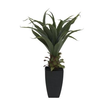 Agave sintetico TULIO, in vaso decorativo, verde, 75cm, Ø30cm