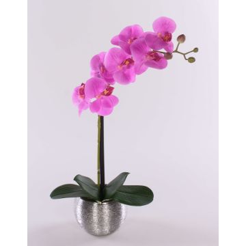 Orchidea Phalaenopsis artificiale EMILIA, vaso decorativo, rosa, 45cm Orchidea Phalaenopsis artificiale EMILIA, vaso decorativo, rosa, 45cm
