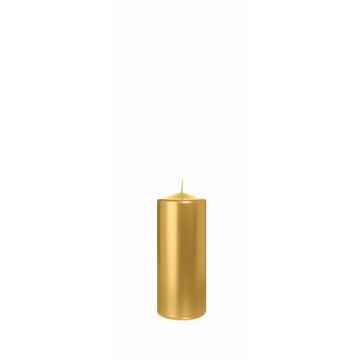 Candela natalizia ROSELLA, dorata, 15 cm, Ø 6 cm, 54 h - Made in Germany