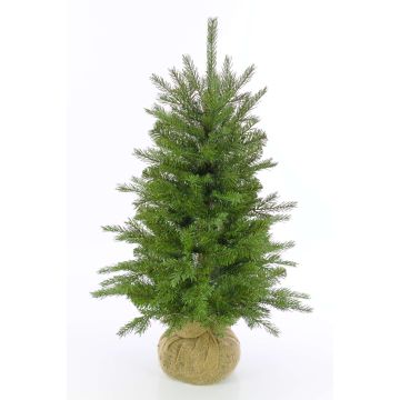 Albero di Natale finto WELLINGTON, sacco di iuta, LEDs, 90cm, Ø65cm Albero di Natale finto WELLINGTON, sacco di iuta, LEDs, 90cm, Ø65cm