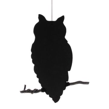 Decorazione di Halloween silhouette gufo SPOOKY OWL, nero, 62cm Decorazione di Halloween silhouette gufo SPOOKY OWL, nero, 62cm