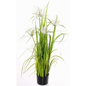 Dichromena colorata sintetica TAIGA con pannocchie, verde, 110cm