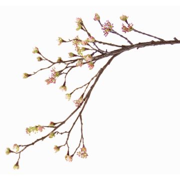 Rametto d'acero sintetico STEFFEN, con fiori, rosa, 110cm Rametto d'acero sintetico STEFFEN, con fiori, rosa, 110cm