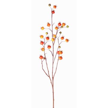 Rosa villosa finta GERDA, con frutti, arancione, 110cm