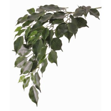 Ramo di ficus finto YUGI, difficilmente infiammabile, verde, 75cm