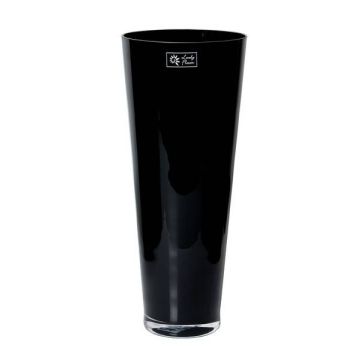 Vaso ANNA OCEAN, forma conica, vetro, nero, 43cm, Ø18cm Vaso ANNA OCEAN, forma conica, vetro, nero, 43cm, Ø18cm