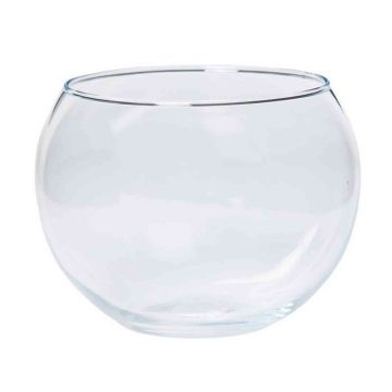 Vaso di vetro TOBI OCEAN, sfera, trasparente, 10cm, Ø13cm Vaso di vetro TOBI OCEAN, sfera, trasparente, 10cm, Ø13cm