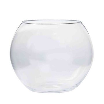 Vaso di vetro TOBI OCEAN, sfera, trasparente, 24cm, Ø26cm Vaso di vetro TOBI OCEAN, sfera, trasparente, 24cm, Ø26cm