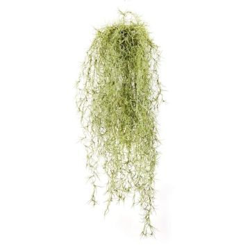 Tillandsia Usneoides artificiale IRMENA, su stelo, difficilmente infiammabile, verde-giallo, 80cm