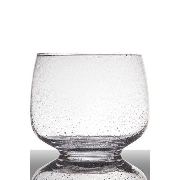 Vaso con bolle GRACIE con piede, trasparente, 18,5cm, Ø22cm Vaso con bolle GRACIE con piede, trasparente, 18,5cm, Ø22cm