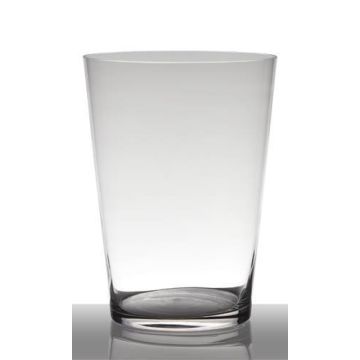 Vaso ANNA EARTH, forma conica, vetro, trasparente, 40cm, Ø25cm Vaso ANNA EARTH, forma conica, vetro, trasparente, 40cm, Ø25cm