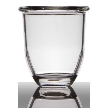Vaso da piante in vetro FYNN, trasparente, 17cm, Ø15,5cm