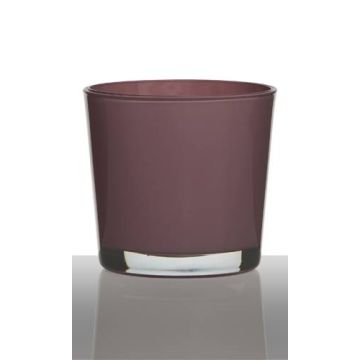 Vaso da piante in vetro ALENA, rosa antico, 11cm, Ø11,5cm