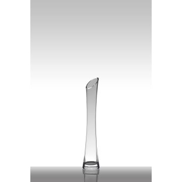 Vaso stretto di vetro PATTY EARTH, trasparente, 35cm, Ø7cm