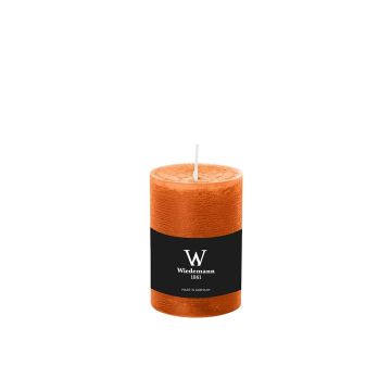 Candela a blocco per lanterna AURORA, arancione, 10cm, Ø6,8cm, 42h - Made in Germany Candela a blocco per lanterna AURORA, arancione, 10cm, Ø6,8cm, 42h - Made in Germany