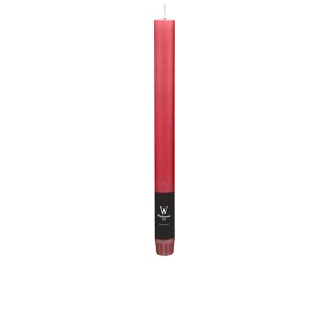 Candela AURORA per candeliere, bordeaux, 27cm, Ø2,2cm, 10h - Made in Germany