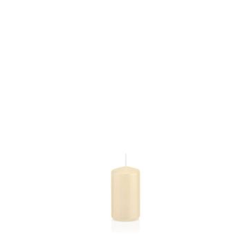 Candela per lanterna MAEVA, a colonna, crema, 10cm, Ø5cm, 23h - Made in Germany Candela per lanterna MAEVA, a colonna, crema, 10cm, Ø5cm, 23h - Made in Germany