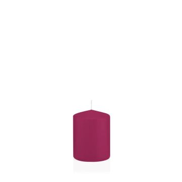 Candela per lanterna MAEVA, a colonna, magenta, 8cm, Ø6cm, 29h - Made in Germany